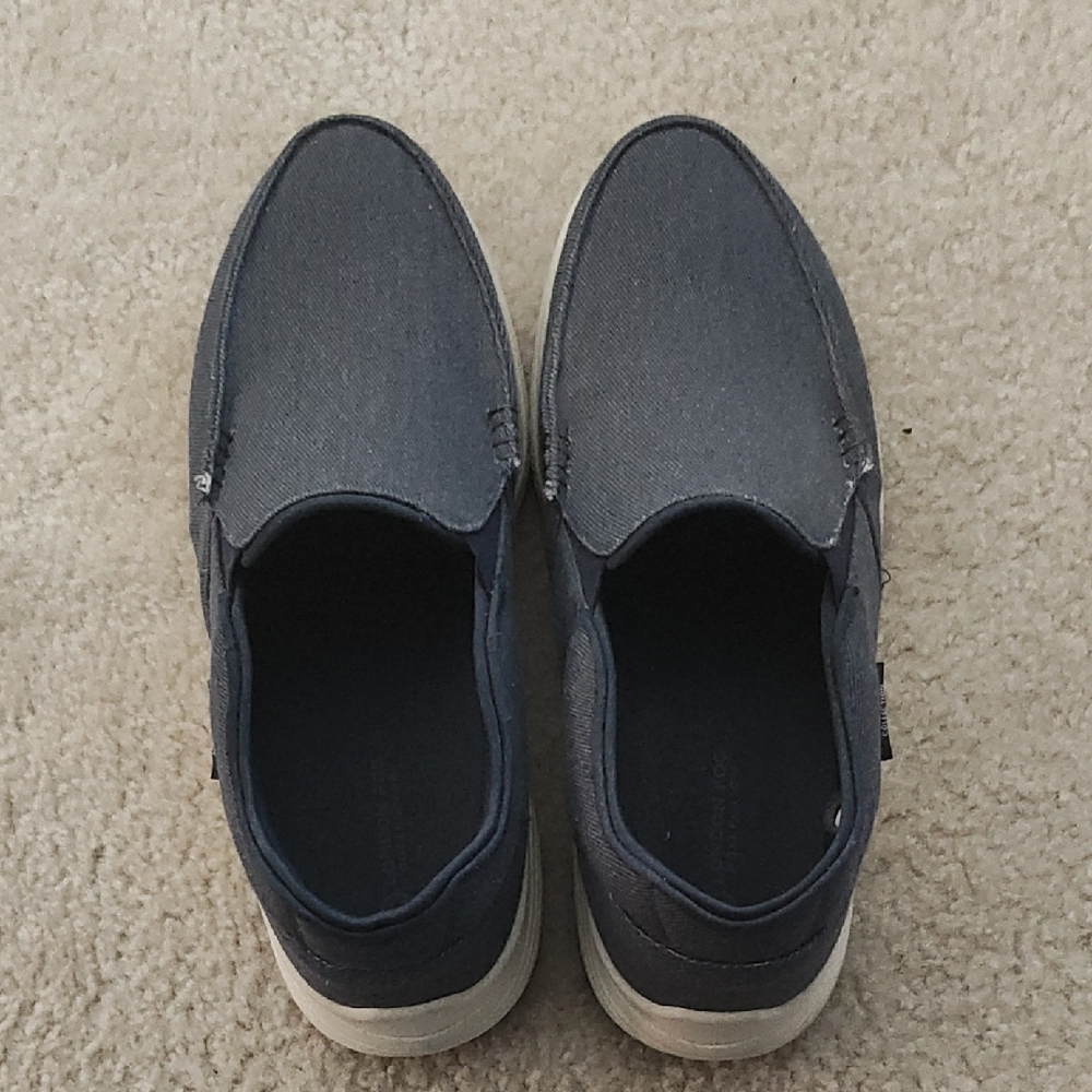 London Fog Men's Slip-On Loafers - Dark Gray